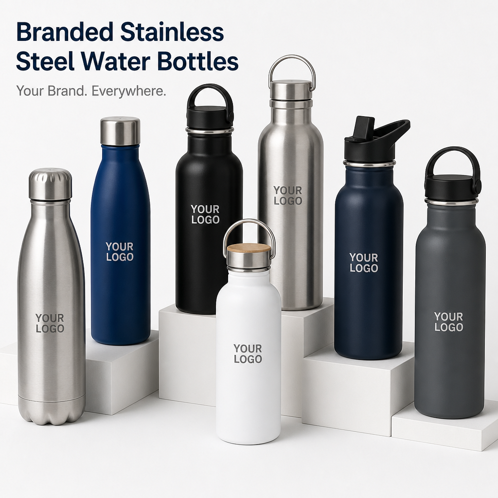 Branded Stainless Steel Water Bottles